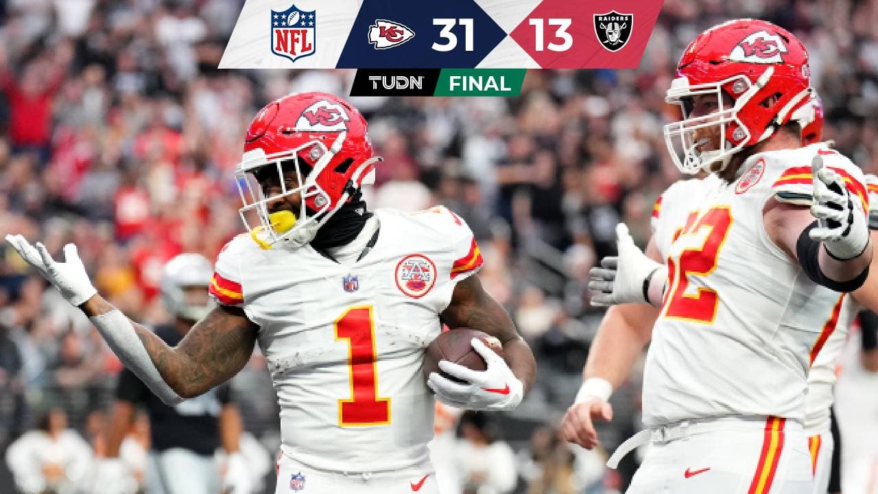 NFL: Chiefs vence a Raiders y asegura la cima de la Conferencia Americana