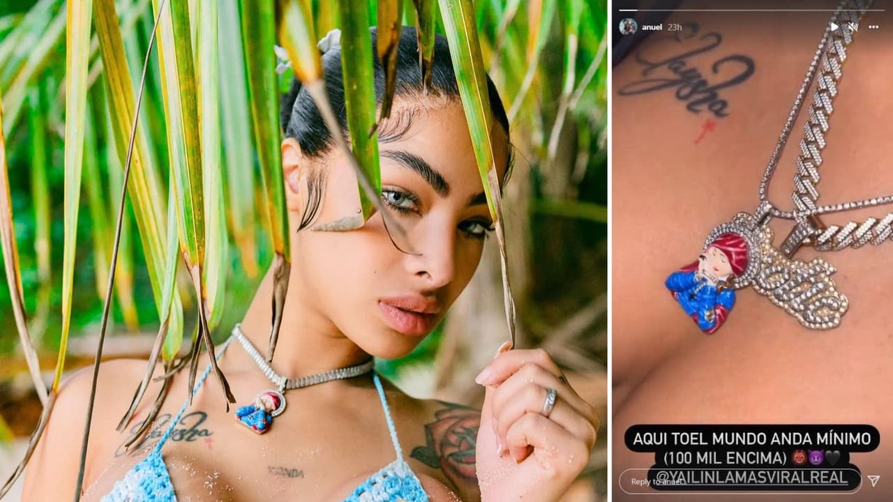 Yailin La Más Viral apareció usando un dije que supuestamente le regaló Anuel AA.