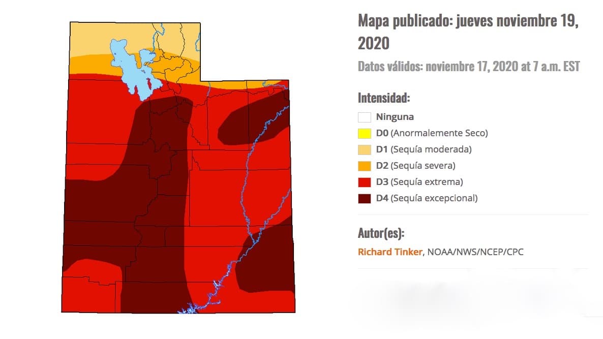 Utah atraviesa sus peores condiciones de sequía de los últimos 20 años