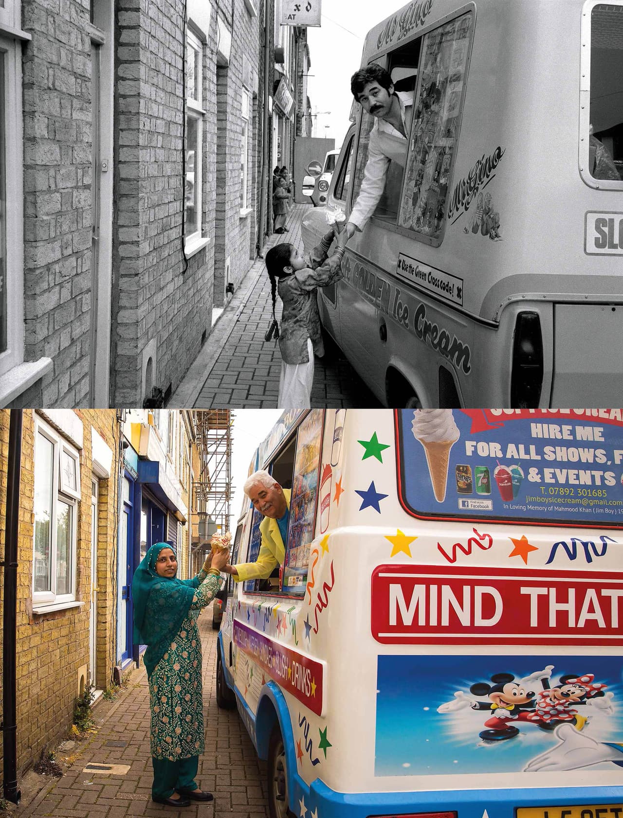 En medio de la pandemia el fotógrafo encontró 300 imágenes más que podían sumarse al proyecto y las publicó en las redes sociales. “En minutos cientos de personas se reconocieron”, explicó Porsz. Entonces encontró 168 nuevas reuniones para el libro
<i>‘Reunions II’.</i>
<br>
<br>“Logré reencuentros que ni soñaba, por ejemplo, el reencuentro del vendedor de helados con la niña no pudo estar en el primer libro porque entonces no había encontrado a la pequeña” agregó. La primera foto fue tomada en 1980, la segunda en 2021.
<br>