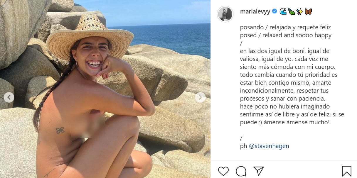 Durante el pasado fin de semana, la también hija del actor Ariel López Padilla publicó nuevas fotos en Instagram en las que 
<b><a href="https://www.instagram.com/p/COY9fpMBlnm/" target="_blank">dejó expuesto su cuerpo en la playa</a></b>. Se las tomó el productor Gabriel Stavenhagen.
<br>