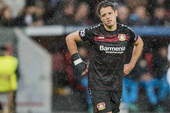 ‘Chicharito’ seco, el mexicano no hizo gol y Leverkusen empató con Colonia