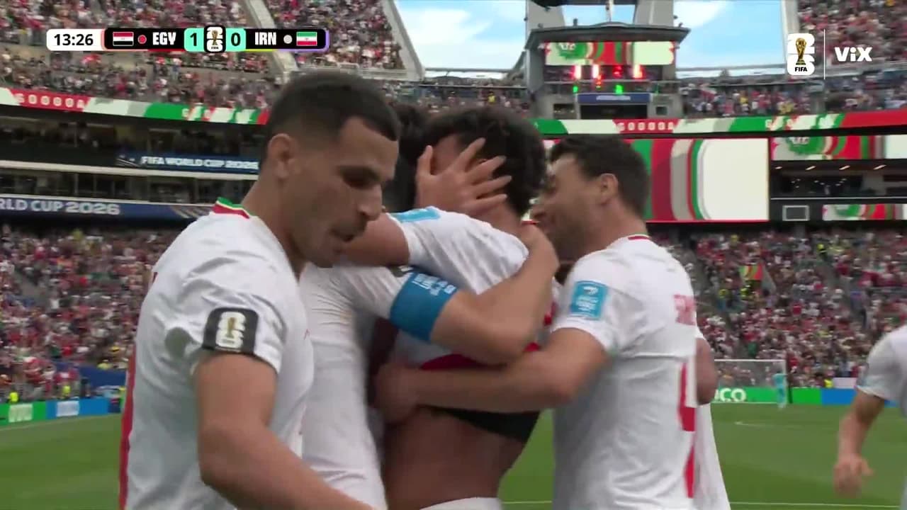 ¡Que golazo de Irán para empatarle a Egipto en el Mundial 2026!