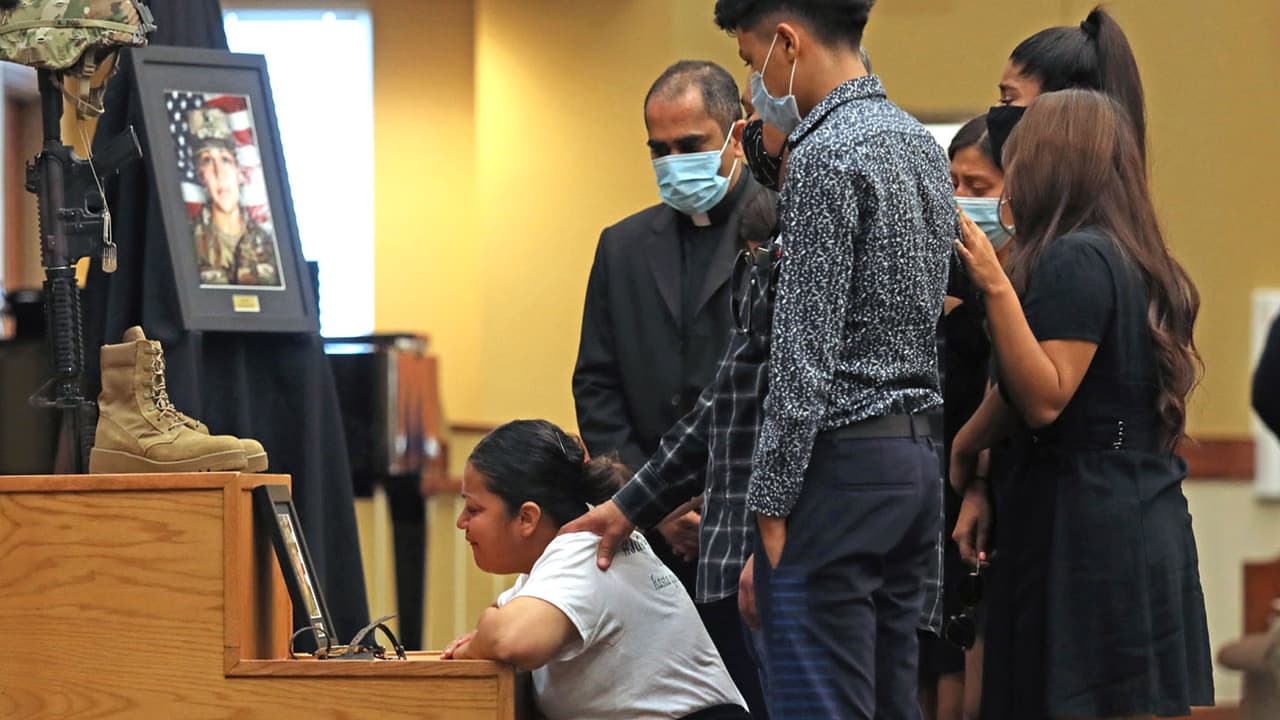 Edward Gavin, teniente coronel del Escuadrón de Ingenieros Regionales del tercer Regimiento de Caballería habló en el evento que tuvo lugar el viernes 17 de julio.