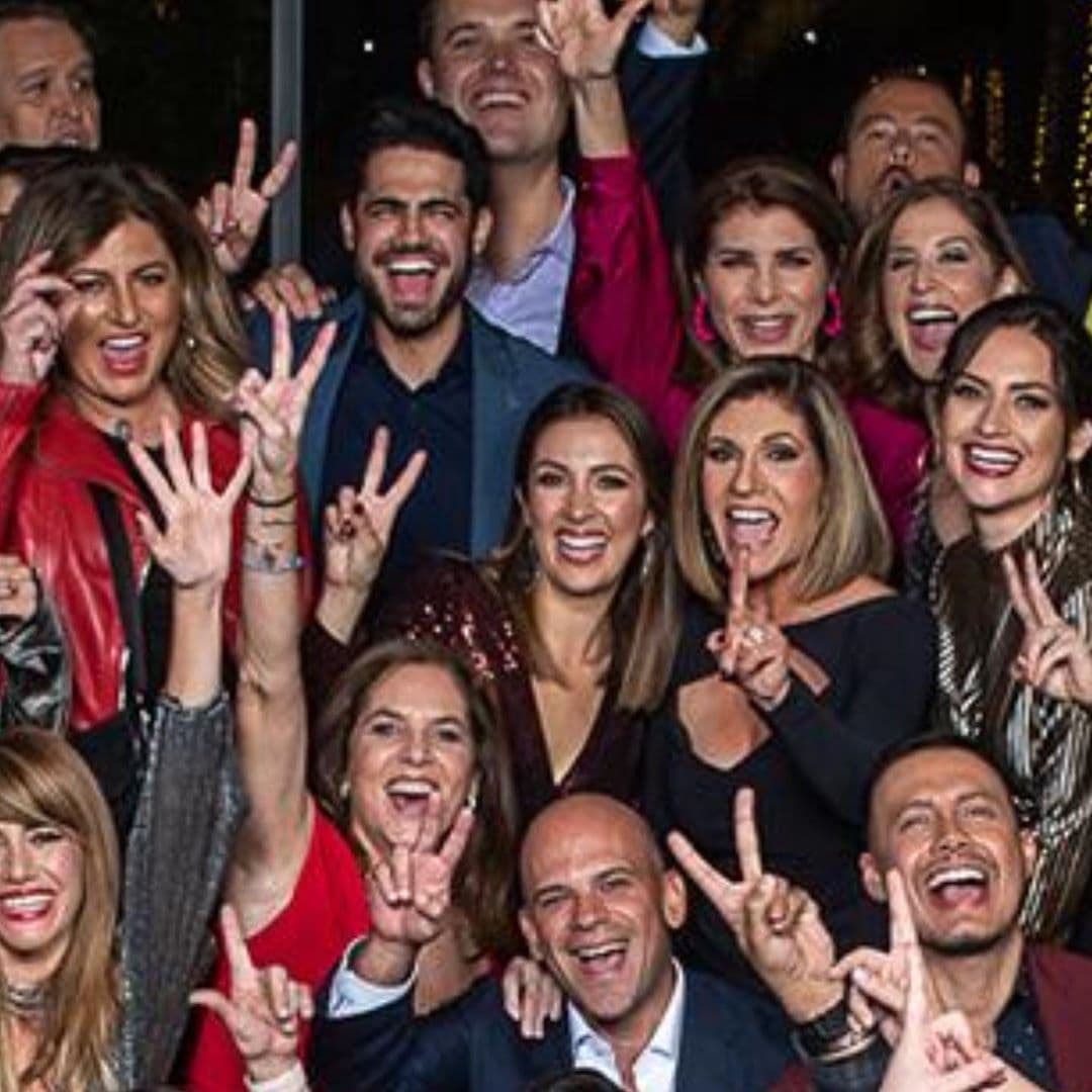 Aquí encontramos a parte del equipo de la casa de Despierta América: Dr. Juan, Luis Sandoval y Marcela Sarmiento, ellos también se divirtieron a lo grande.