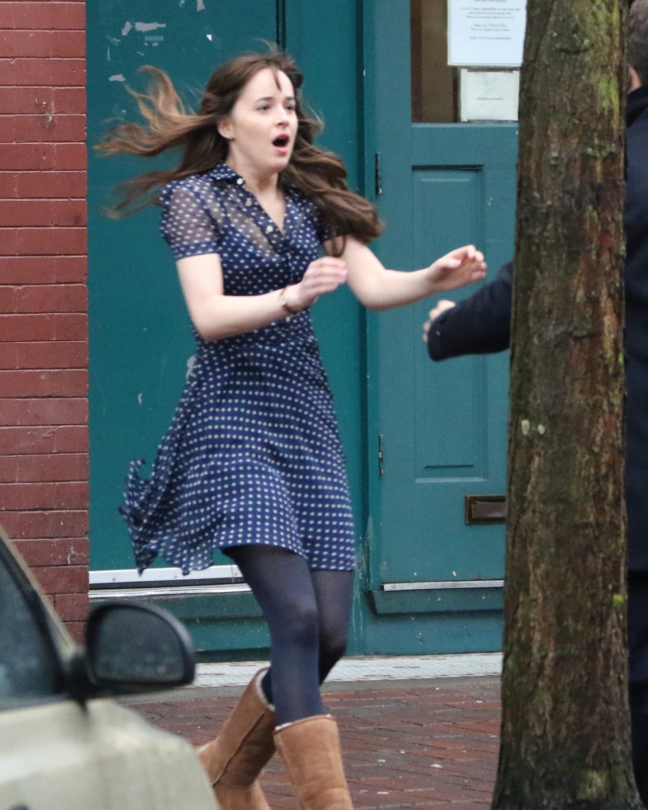 Ahora vimos a Dakota muy afligida.