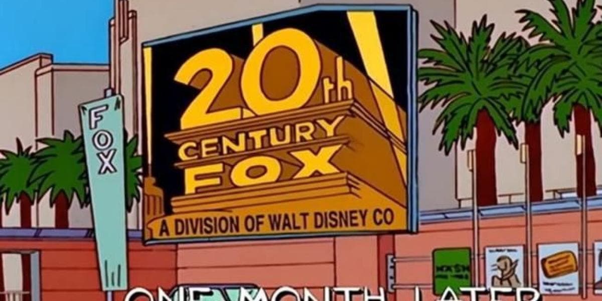 Fox como parte de Disney en un capítulo de Los Simpson