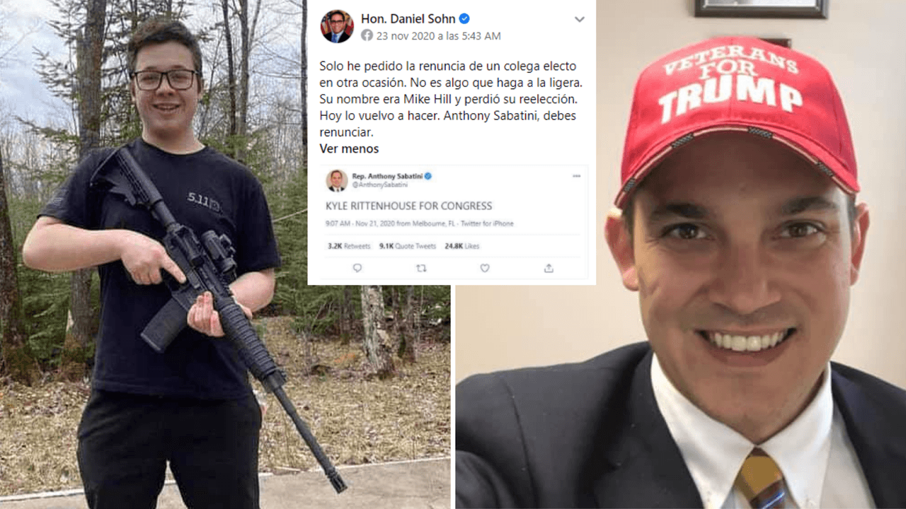 Exigen renuncia de legislador de Florida por enaltecer a joven acusado de matar a manifestantes