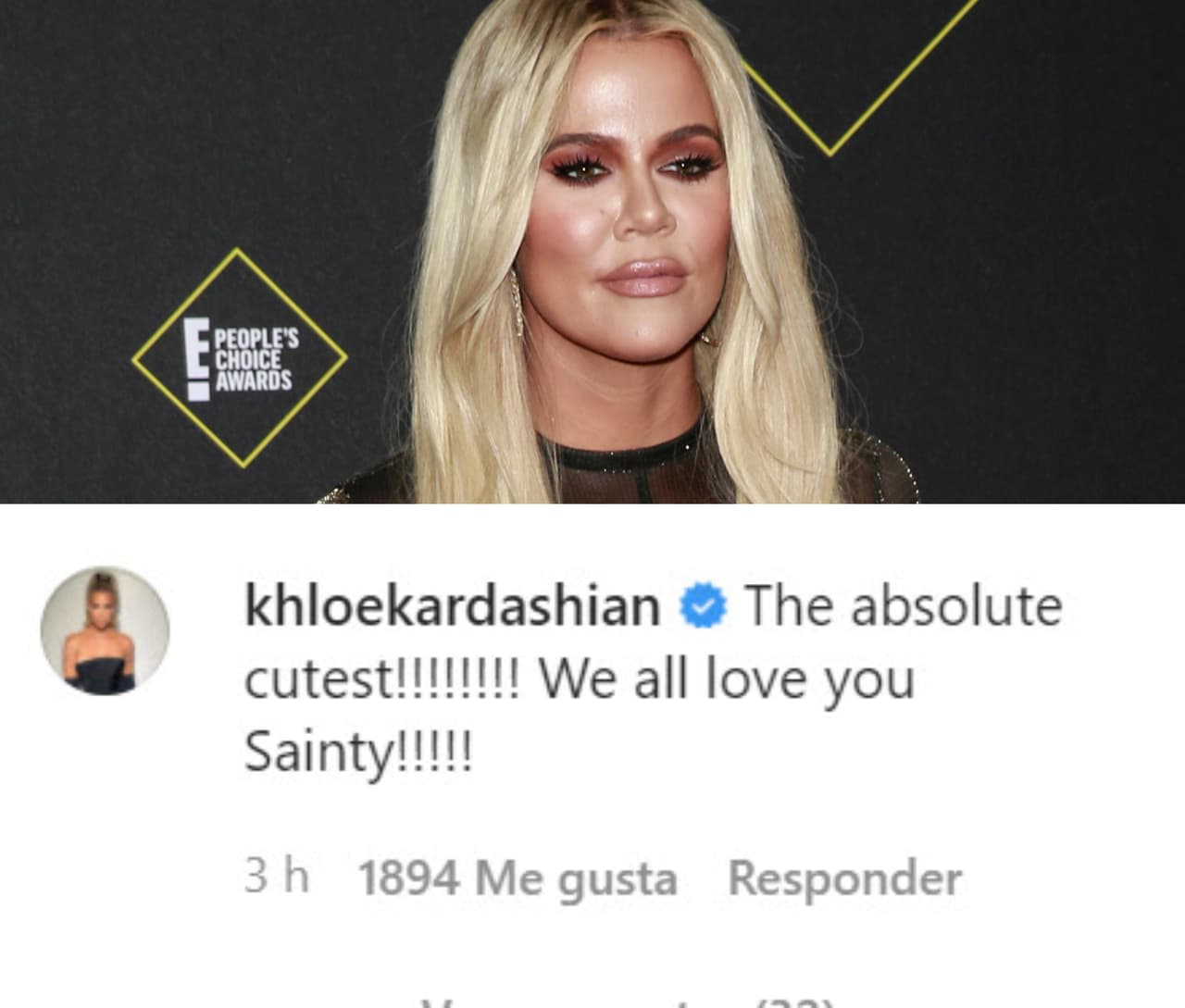 Khloé Kardashian, tía del niño, se unió a la felicitación: "¡El más lindo!. ¡Todos te amamos, 'Sainty'!", escribió. 
<br>