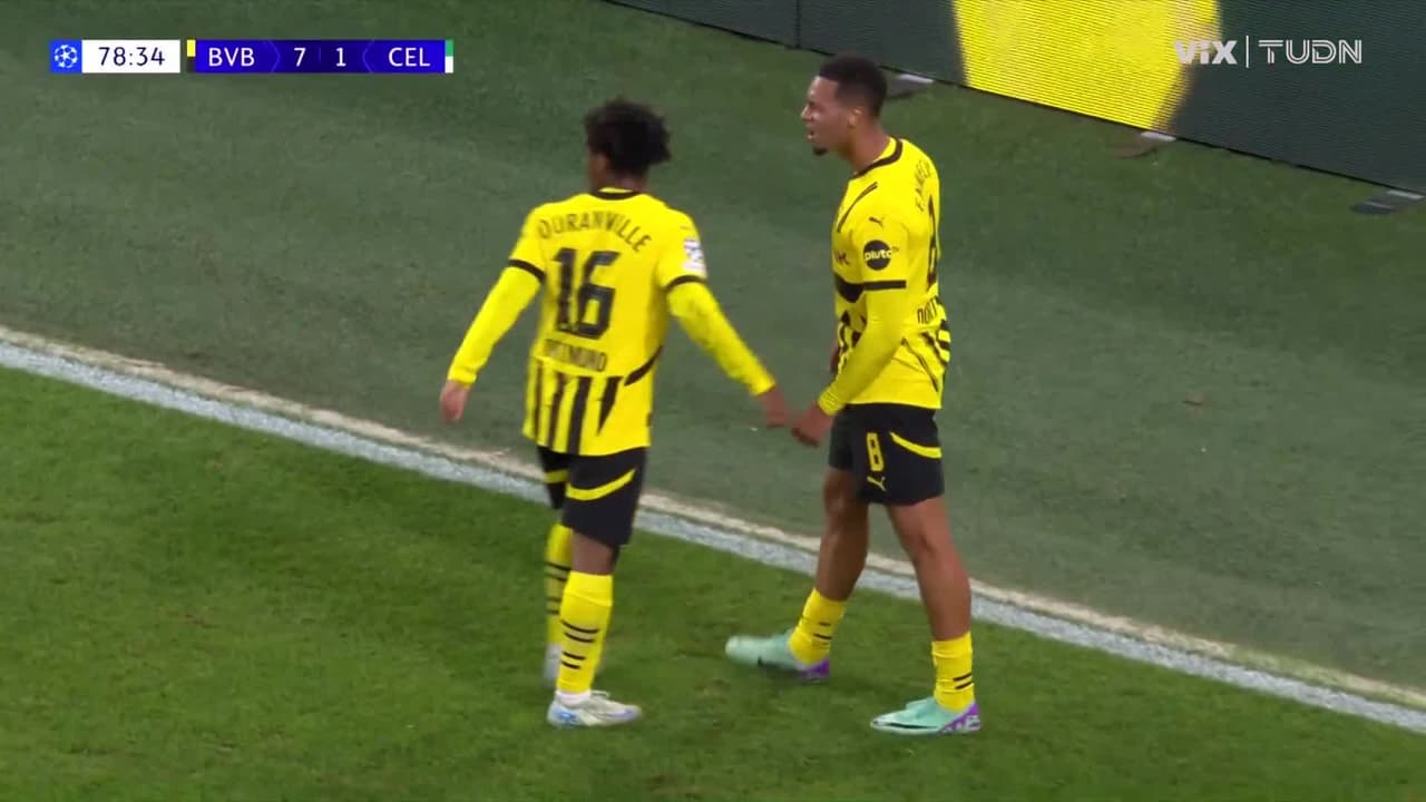 ¡Paren la masacre! Dortmund anota el 7-1 sobre Celtic