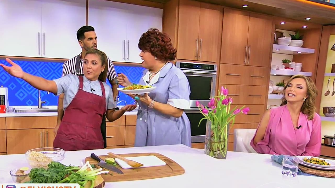 Durante la sección de cocina también fue testigo de las irreverencias de Meche.