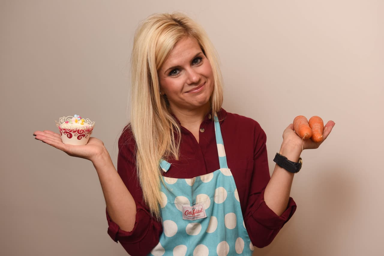 'Hola', zanahorias. 'Adiós', cupcakes.