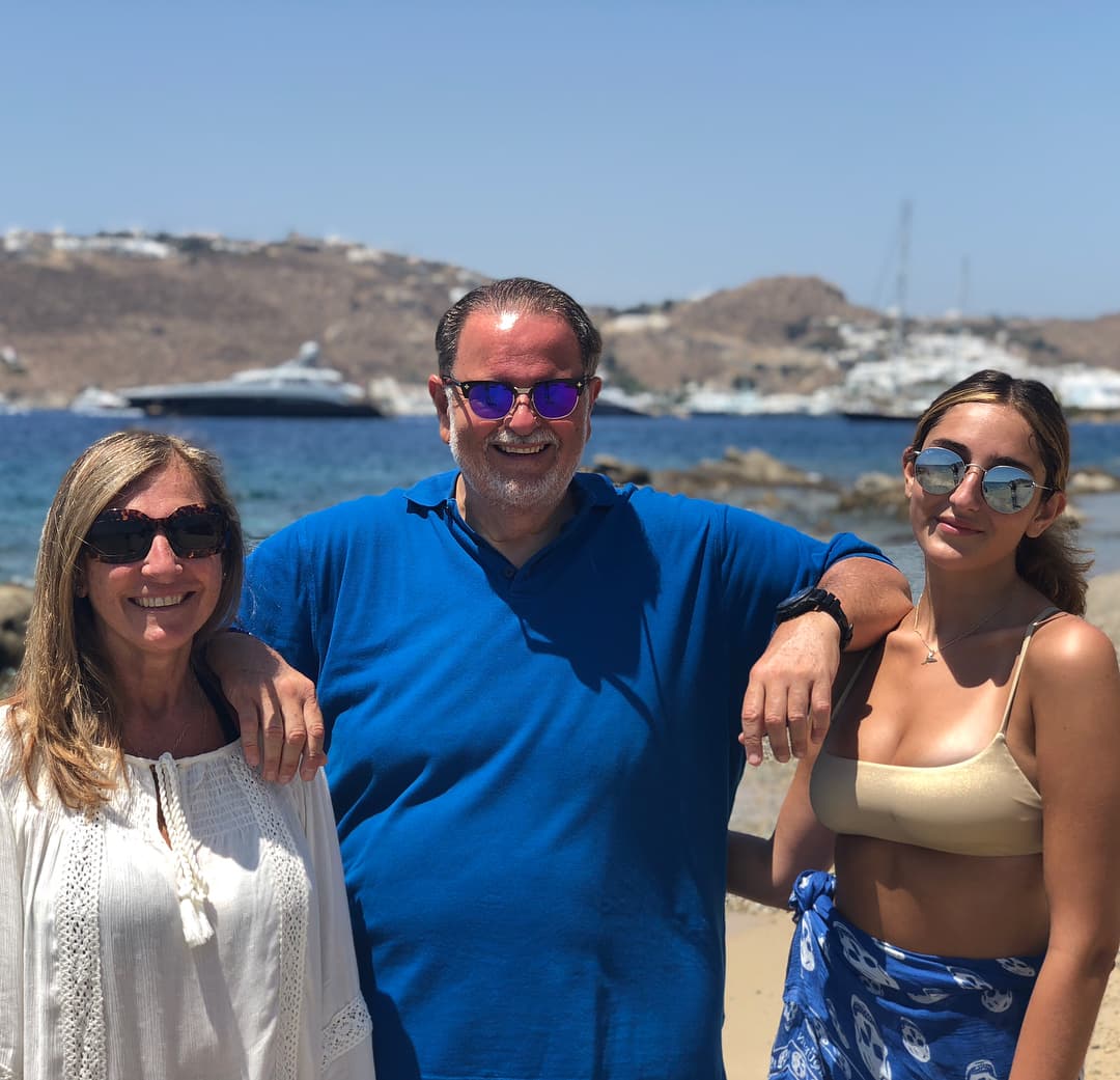 Aprovecharon el verano pasado para irse de viaje a Grecia y disfrutar los últimos momentos de Mia antes de partir a la universidad.