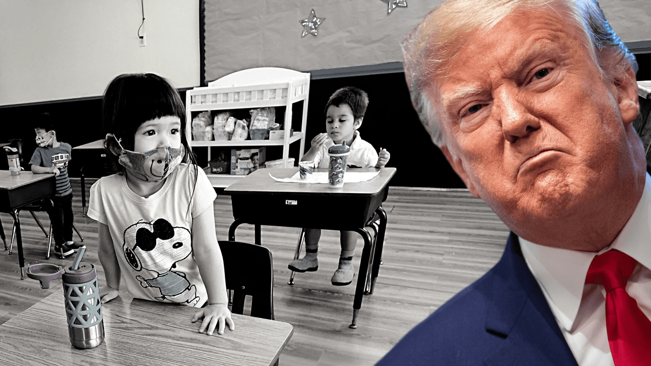 Trump dice que no reabrir las escuelas en Los Ángeles es un “error”