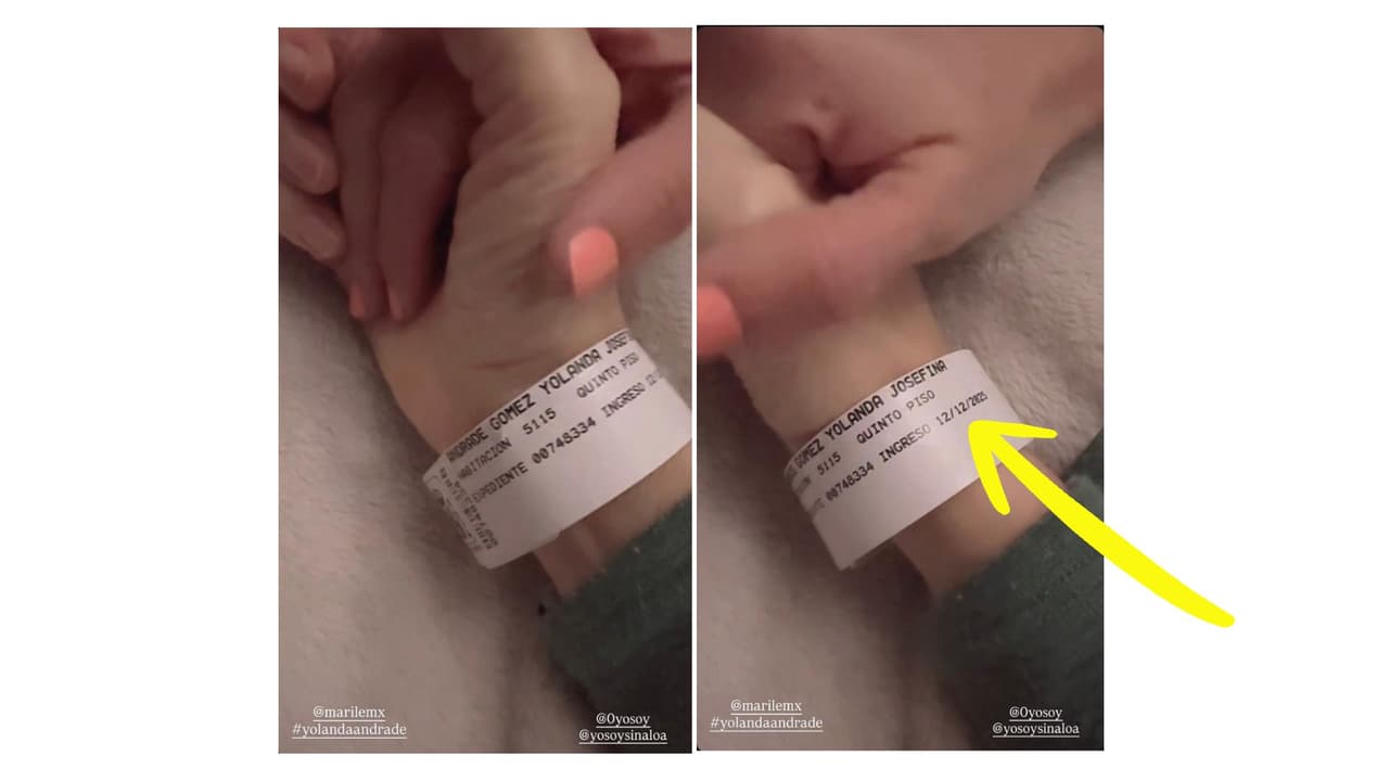 Yolanda Andrade ingresó al hospital el 12 de diciembre.