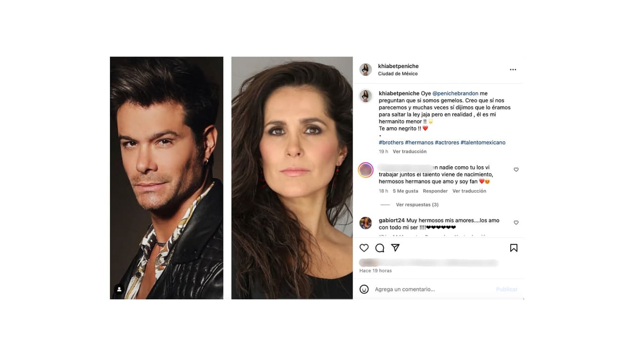 Khiabet es la hermana mayor del actor Brandon Peniche.