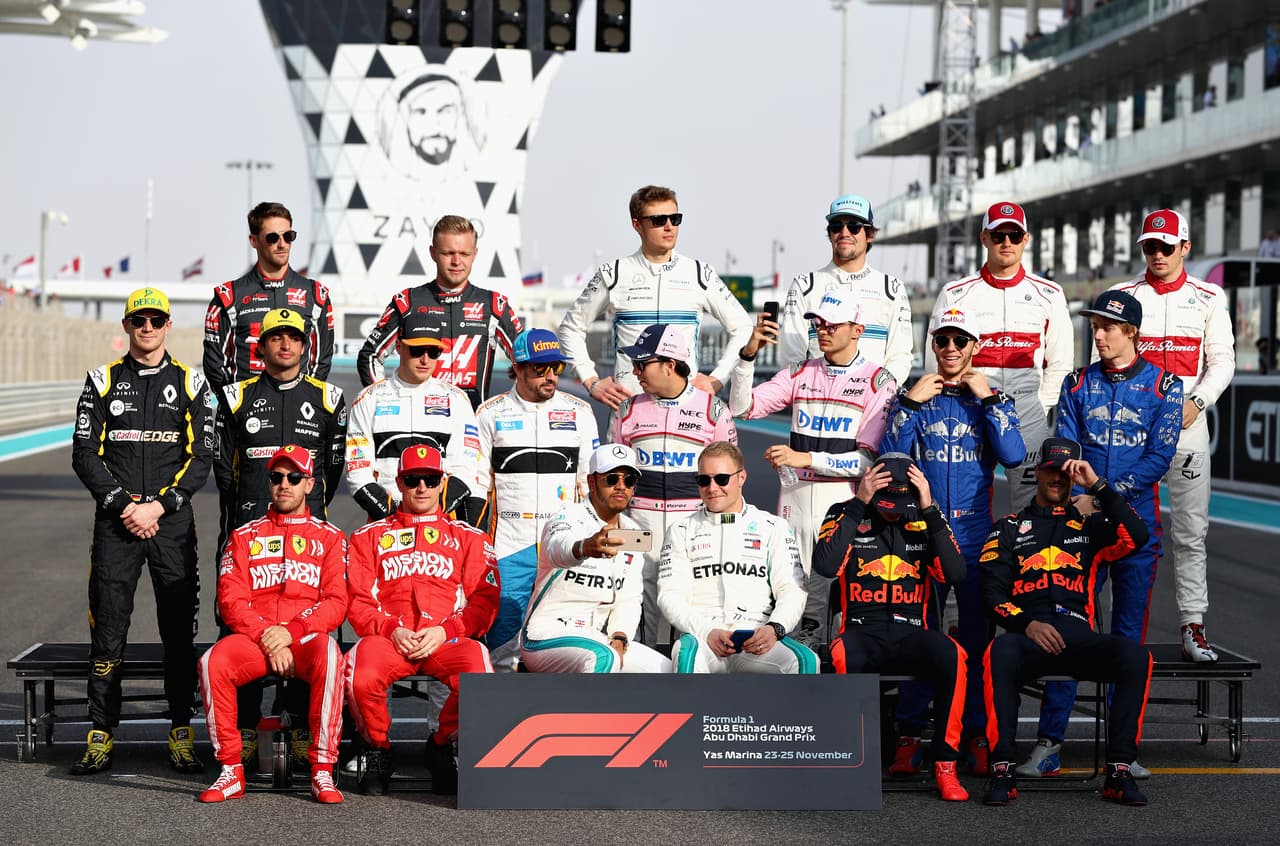 Esta es la postal con la última presencia de Alonso entre los pilotos de salida en una carrera de Fórmula 1.