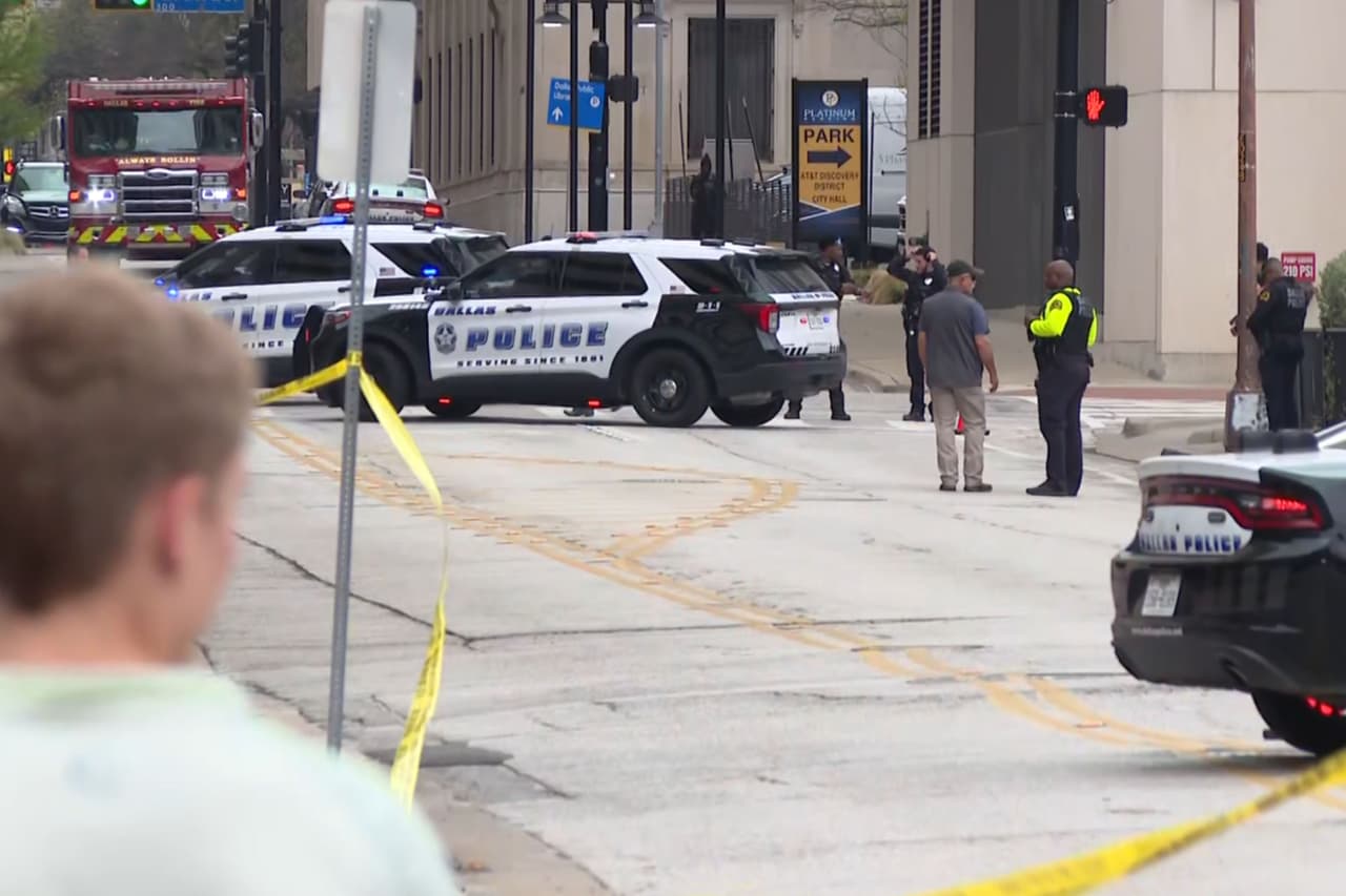 Alerta en el centro de Dallas: fuerte presencia policial por paquete sospechoso
