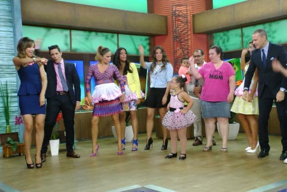 Johanna contagió a todos con su simpática personalidad.