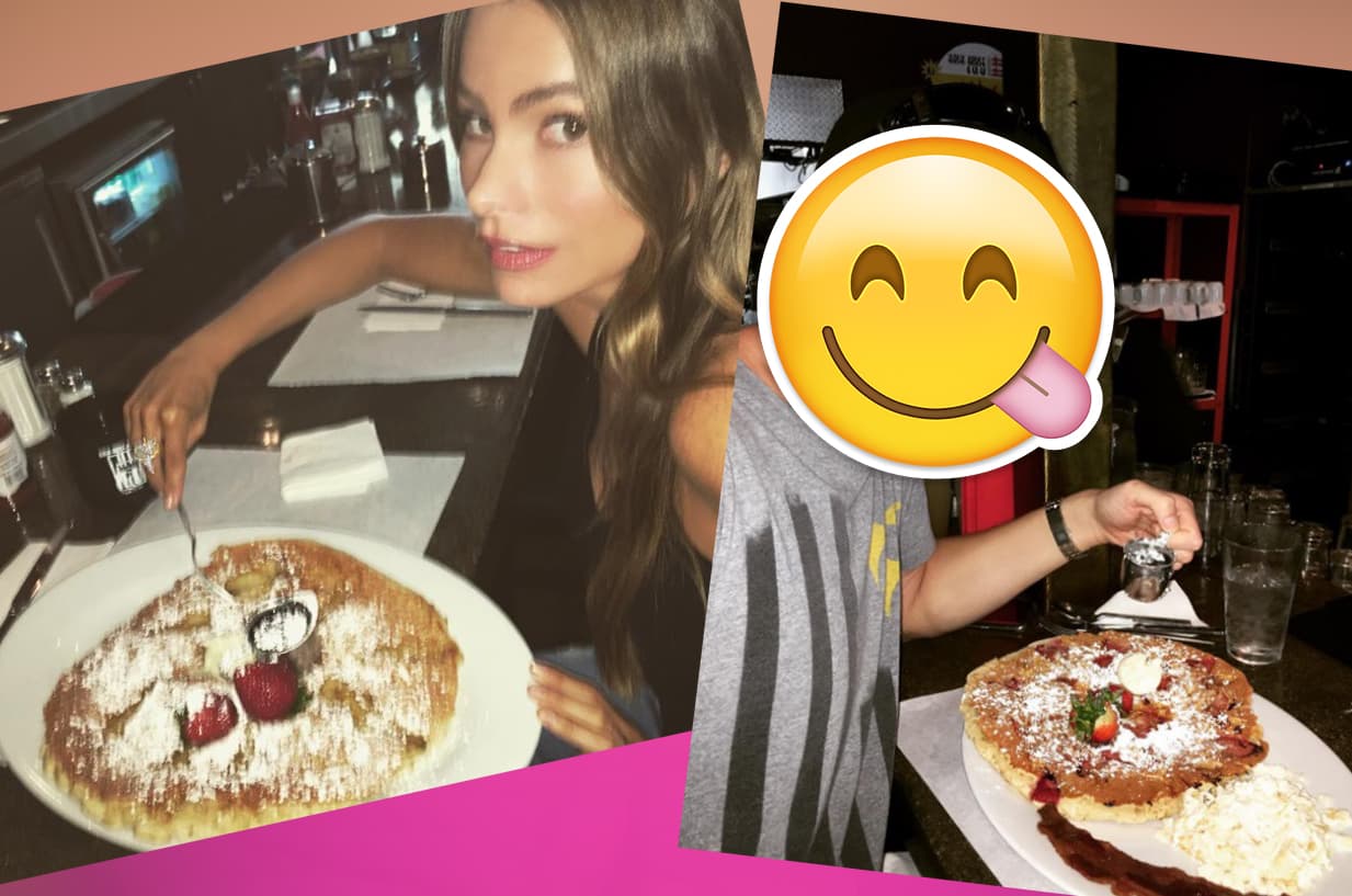 Sofía Vergara, nominada a Premios Juventud, no para de comer y hay muchas pruebas de ello...