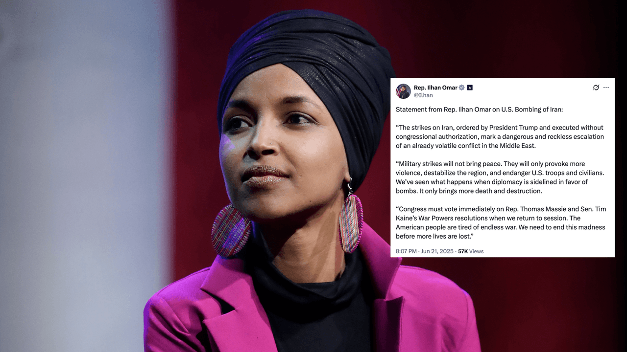 <b>Ilhan Omar</b>, representante de Michigan
<br>La demócrata Ilhan Omar, advirtió que este ataque va a escalar el “conflicto volátil” que ya está en el Medio Oriente. Además, llamó a votar por la Ley de Poderes de Guerra que proponen el representante Thomas Massie y el senador Tim Kaine.