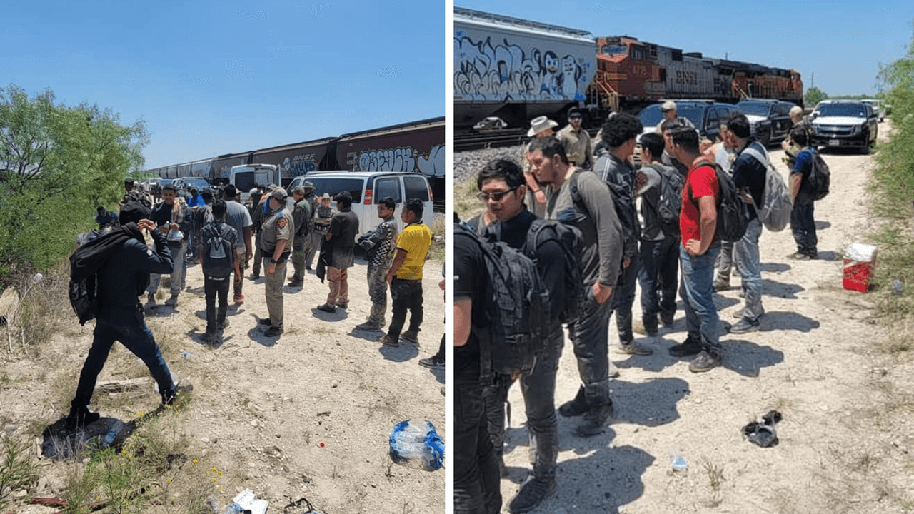Detienen a al menos 86 inmigrantes dentro de un tren en el condado de Kinney, Texas; escapan más de 100