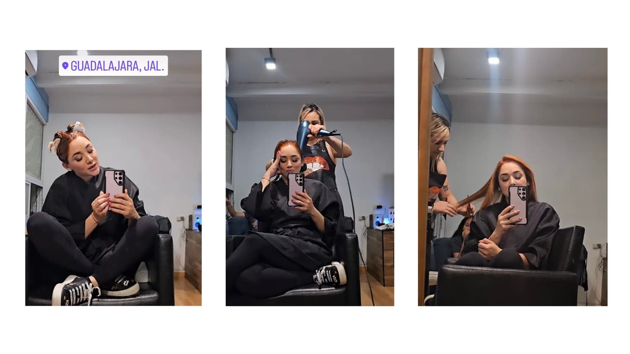 Así documentó la actriz el proceso de su transformación.