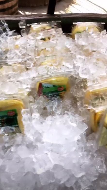 Marichelo tuvo una agradable sorpresa cuando descubrió que en Disneyland también hay frutas y comida saludable.