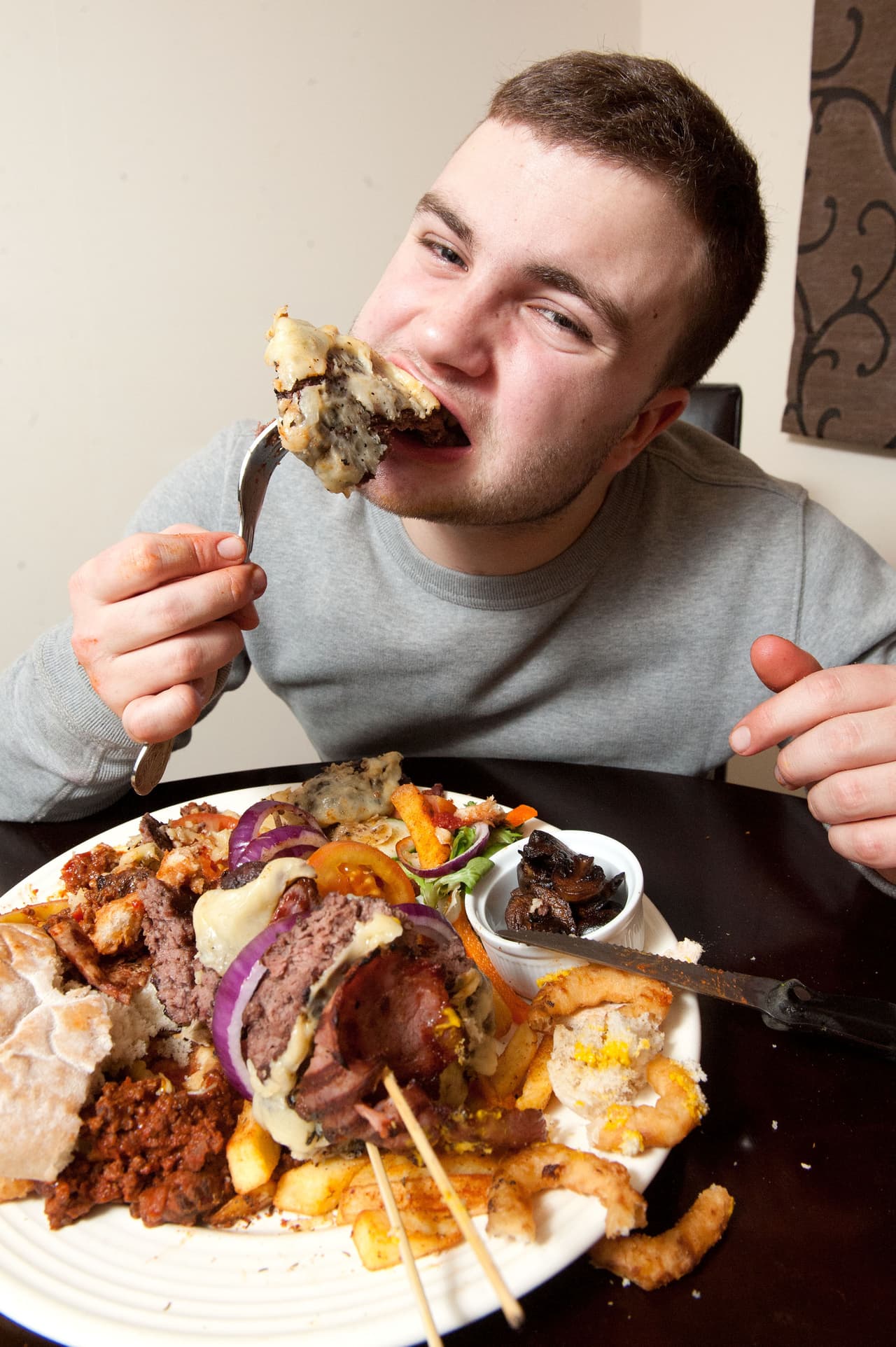 Parecía muy seguro de seguir comiendo.