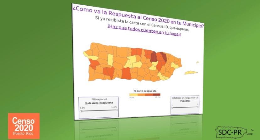 Instituto de Estadísticas publica mapa sobre respuesta al Censo 2020 en Puerto Rico 