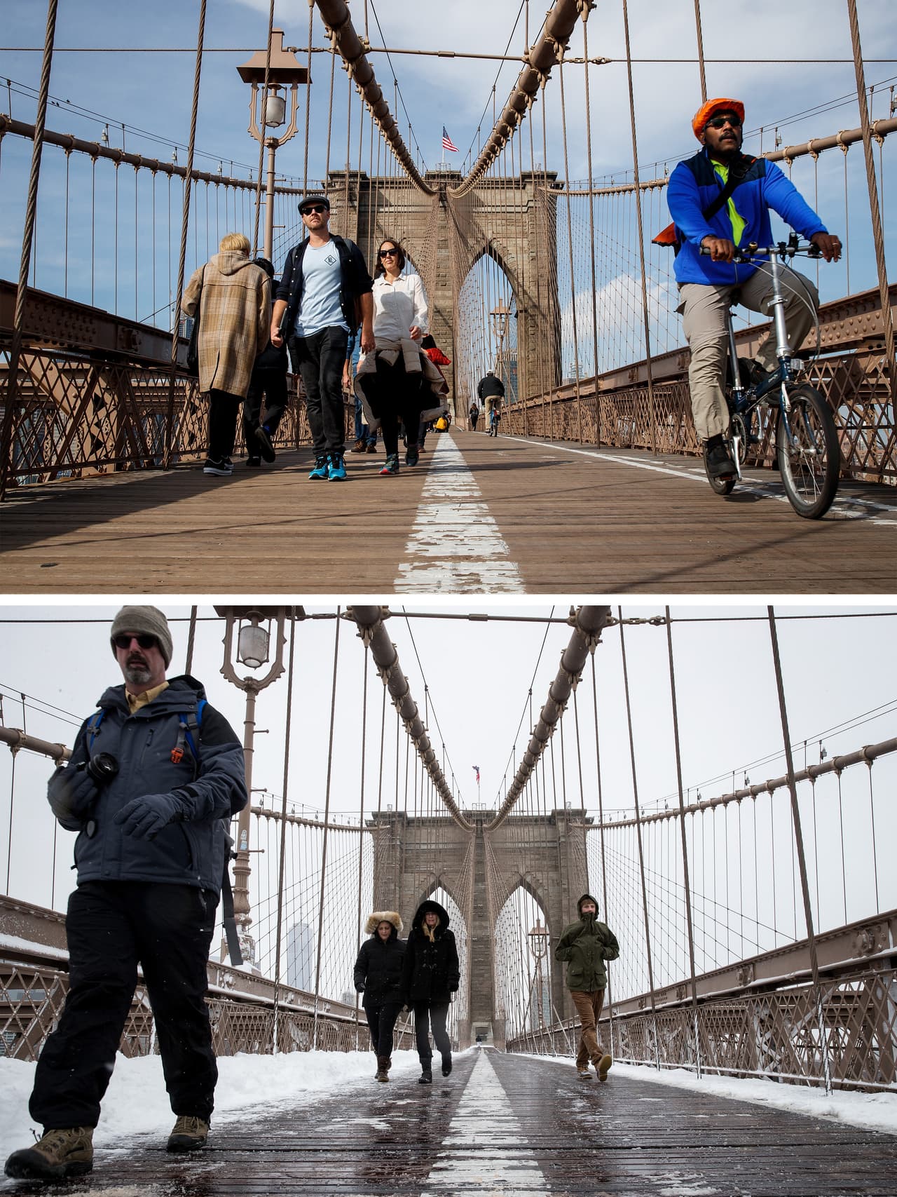 "Convertir los carriles para coches en carriles para bicicletas en dos de nuestros puentes más importantes es un paso de gigante para la ciudad de Nueva York", dijo Danny Harris, director ejecutivo de Transportation Alternatives, en un comunicado.