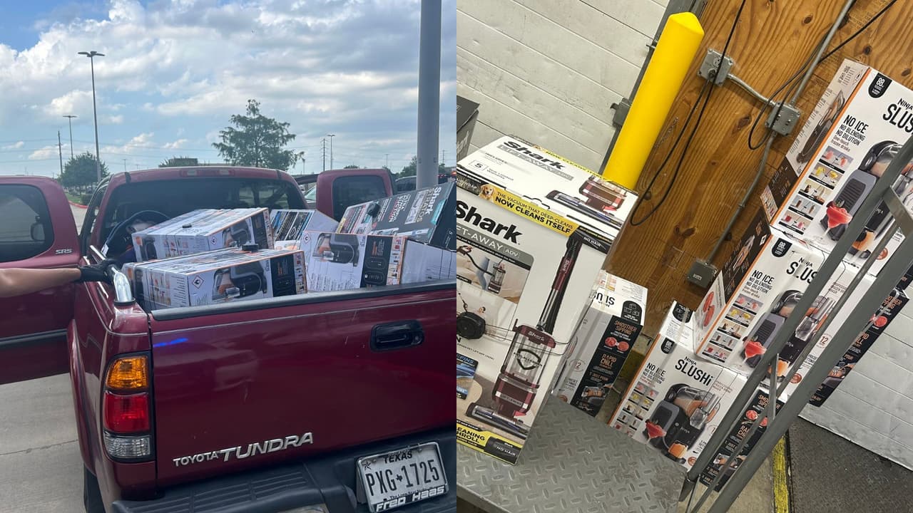 Arrestan a tres sospechosos de robar máquinas Ninja Slushi y aspiradoras Shark de tiendas en Houston