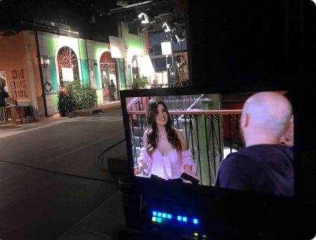 Una foto más de 'Silvita' en el detrás de cámaras...