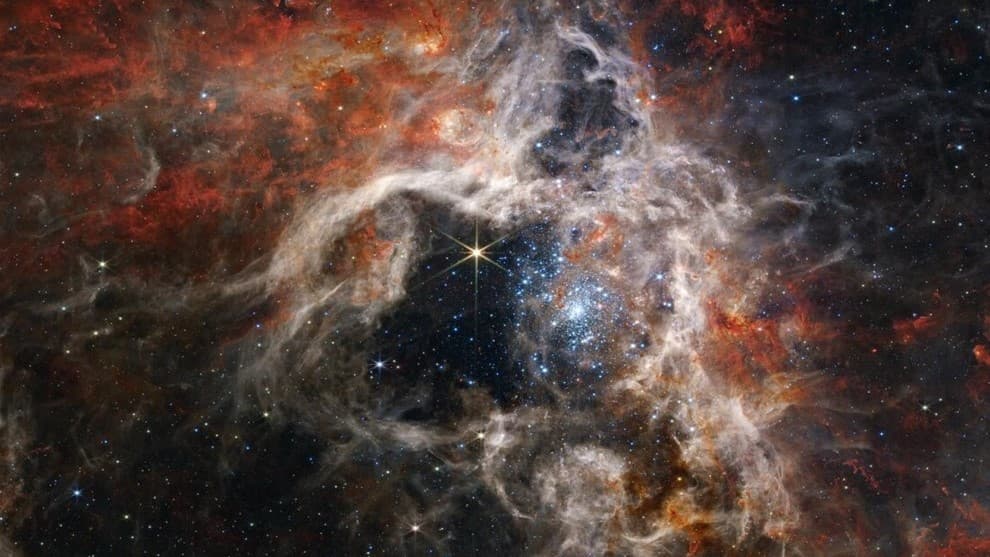 Tarántula cósmica: la impresionante imagen que captó el telescopio James Webb en el espacio