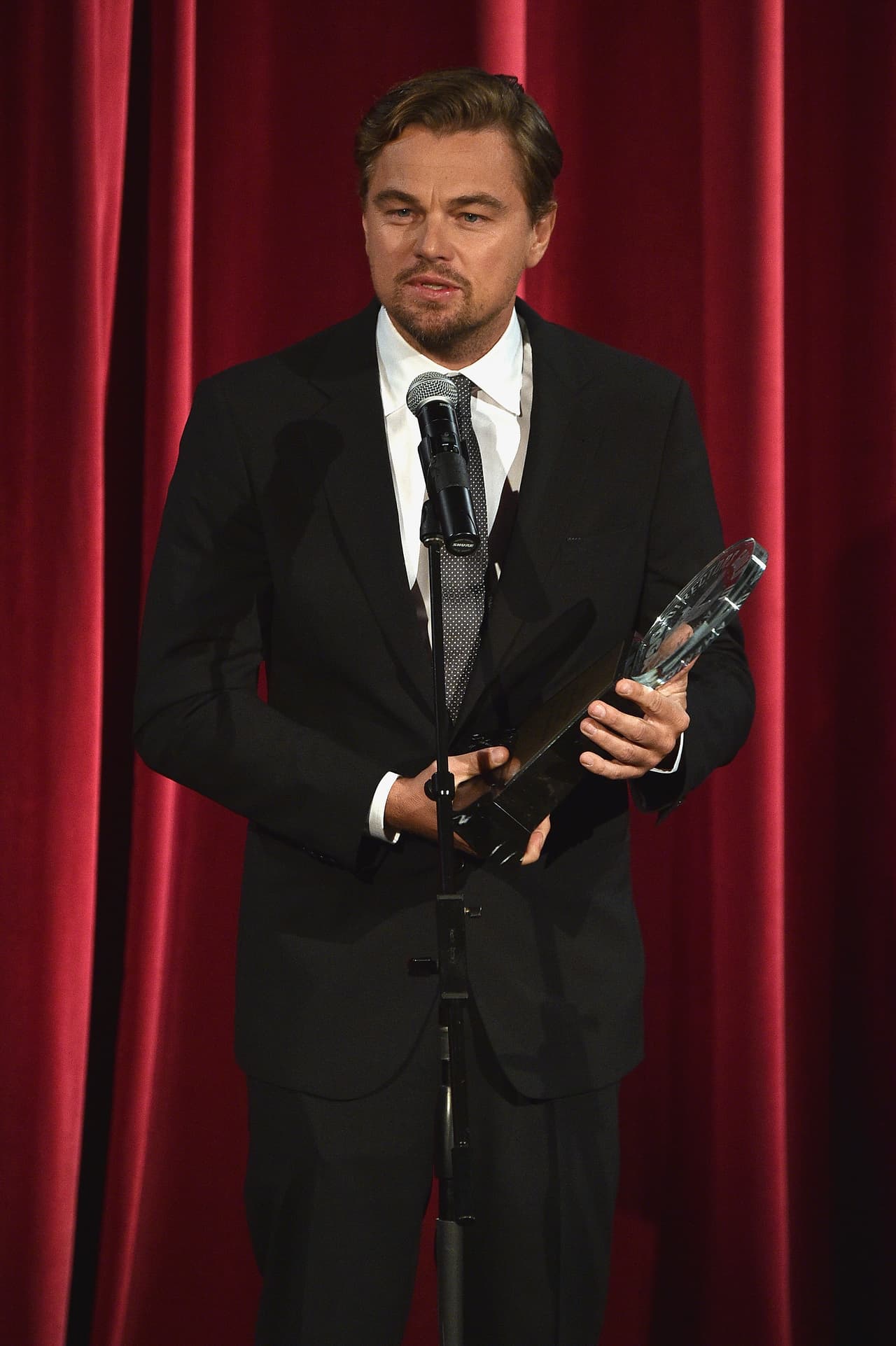 Más fotos de Leonardo DiCaprio en el evento.