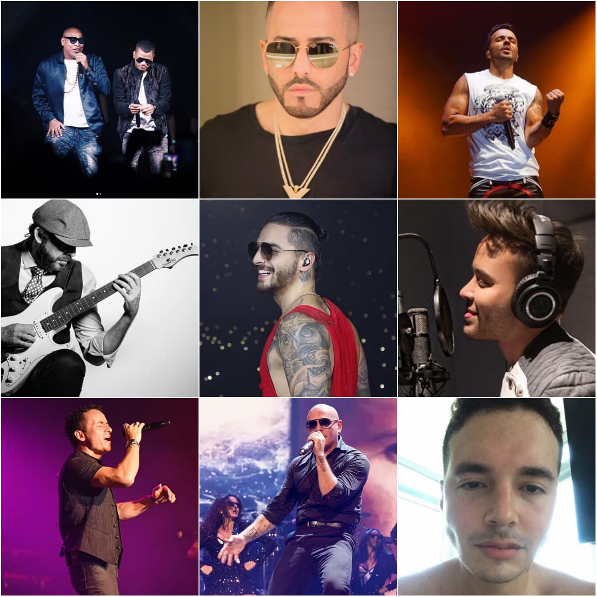 ...Gente de Zona, Yandel, Luis Fonsi, Juan Luis Guerra, Maluma, Prince Royce, Fonseca, Pitbull, J Balvin, Alex Sensation, Ed Sheeran, Edward Norton, Enrique Santos, Fat Joe, Jada Pinkett Smith, Jessy & Joy, Jimmy Smits, John Leguizamo, Kany García, Magic!, Narciso Rodríguez, Silvestre Dangond y Vin Diesel.