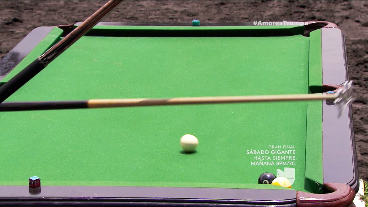 Sí, le ganó el reto del billar.