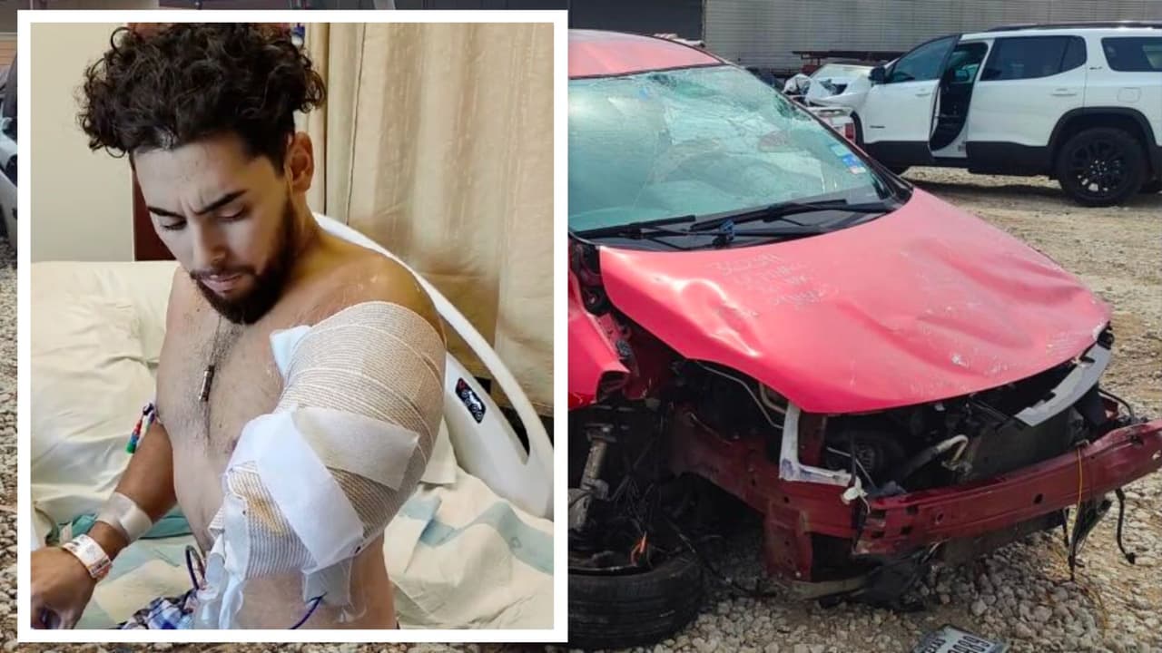 “Tengo que aprenderlo todo de nuevo”: Un hispano enfrenta la vida con valentía después de perder su brazo en un accidente de auto