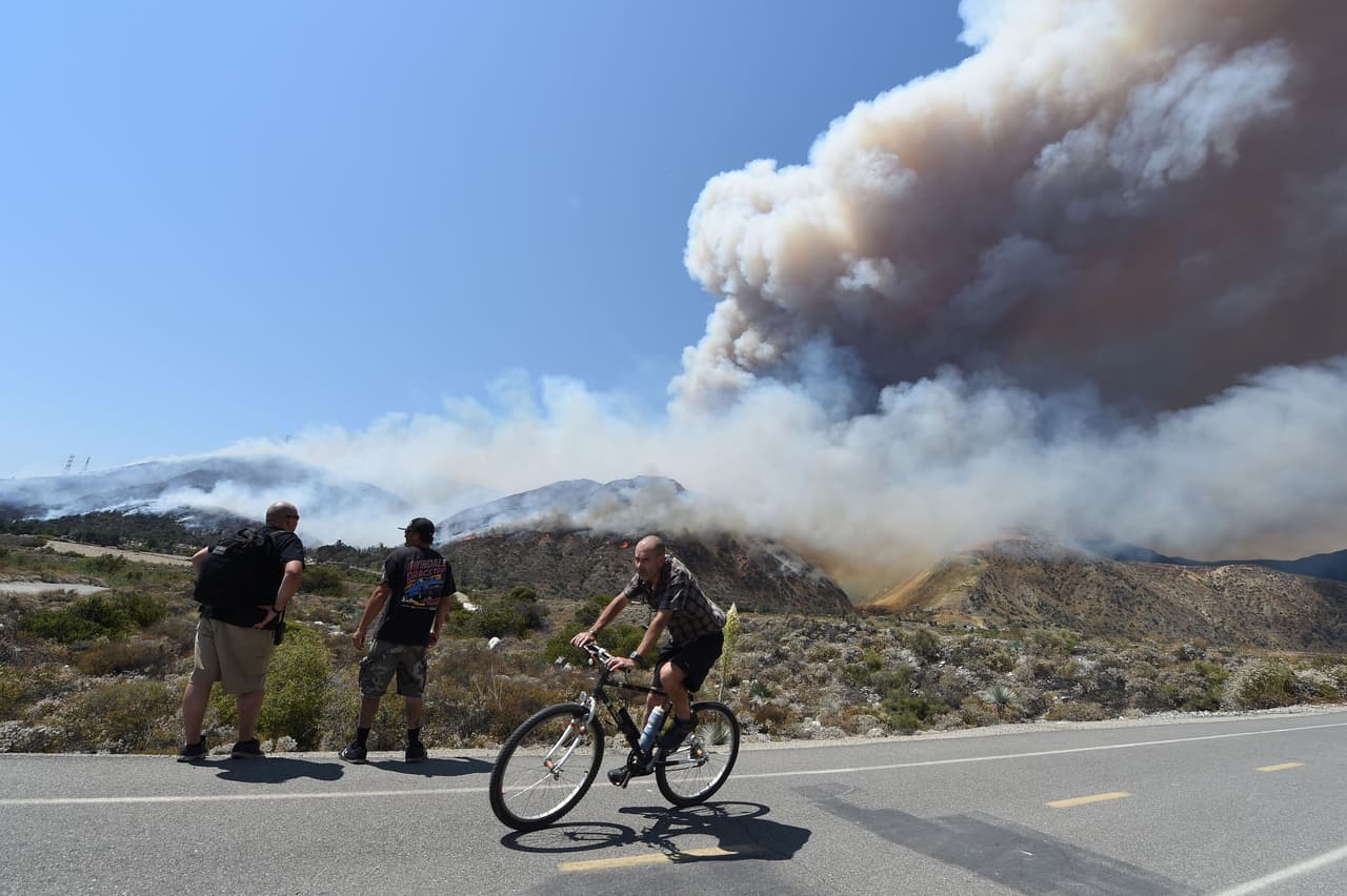 Vista del parque nacional Azusa desde una carretera cercana.