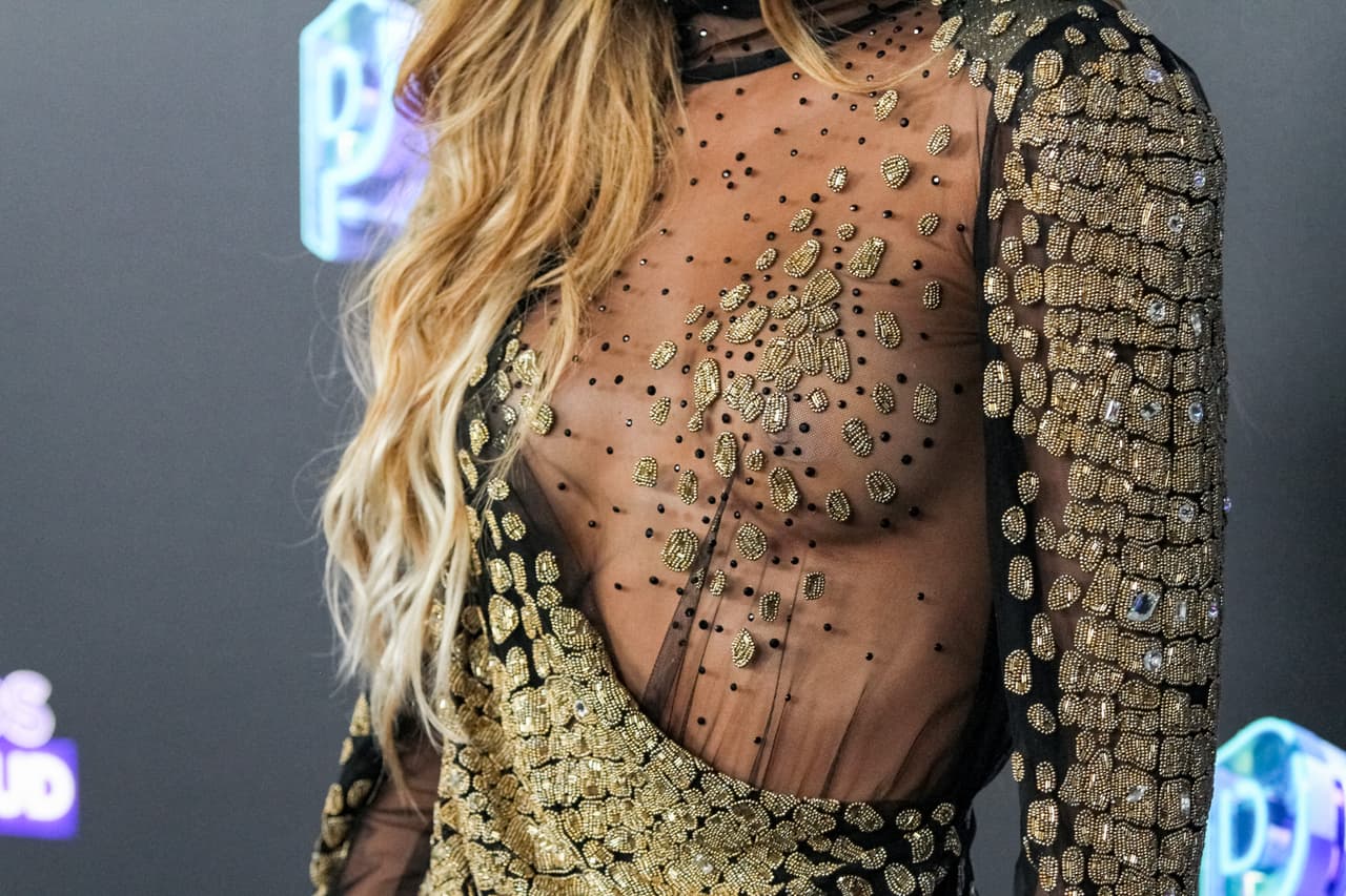 El vestido cuidaba hasta el más mínimo detalle de la colombiana, dándole total seguridad en la fiesta del verano.