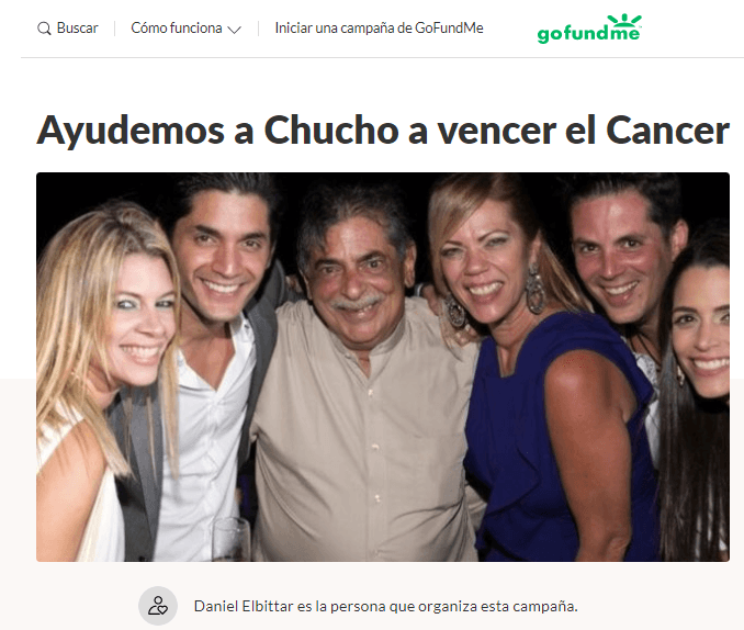 En la página GoFundMe, donde está recaudando las donaciones, explicó que debido a la situación de Venezuela “muchos exámenes y tratamientos no se pueden realizar en el país por escasez y otros factores”.