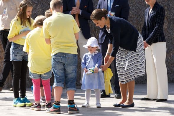 La hermosa Estelle nació el 23 de febrero de 2012.