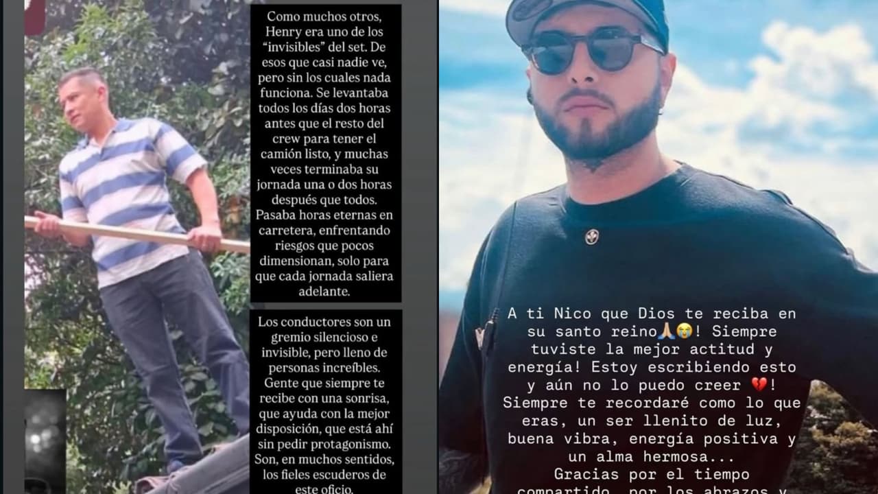 Carmen Villalobos y otros actores de 'Sin senos sí hay paraíso' compartieron imágenes de los compañeros de producción que murieron tras un mortal ataque durante el rodaje de la telenovela en Bogotá.