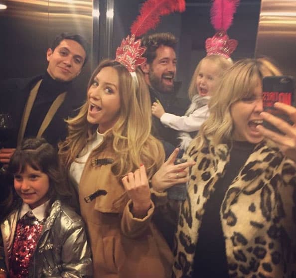 Celebraron a lo grande el comienzo de un nuevo año rodeados de su familia.