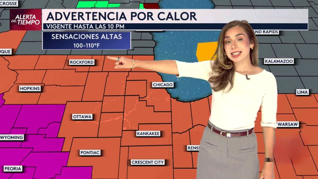 Pronóstico del tiempo hoy en Chicago: Advertencia por calor y Tiempo Severo; el termómetro alcanzará 95 °F