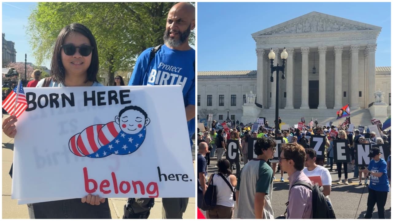 “Mis padres eran inmigrantes”, defienden ciudadanía por nacimiento afuera de la Corte Suprema