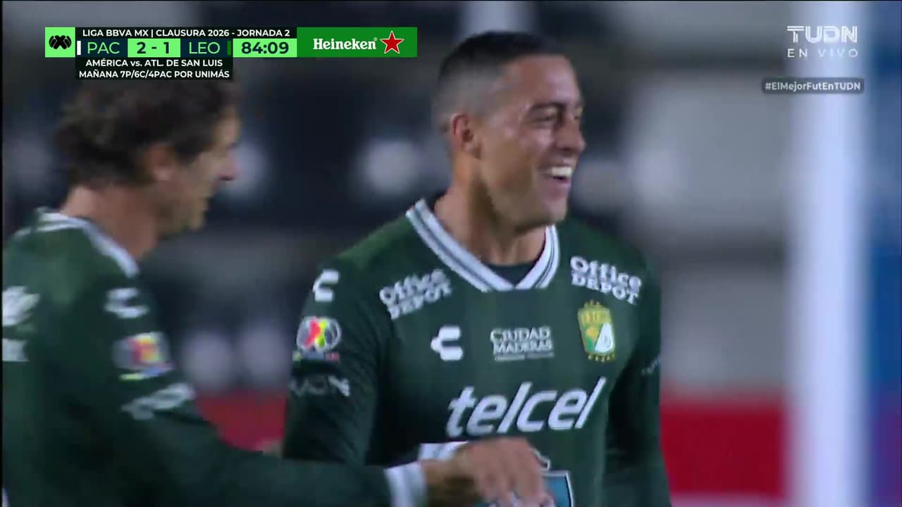¡Descuenta el León! ¡Golazo de Funes Mori! Zurdazo letal para el 2-1
