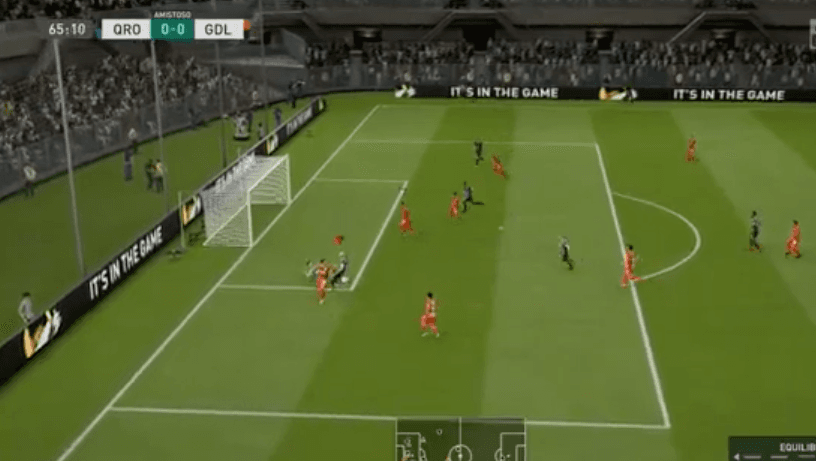 Chivas vence al Querétaro 0-2 con Beltrán en los controles del FIFA 20, sobre Marcel Ruiz.