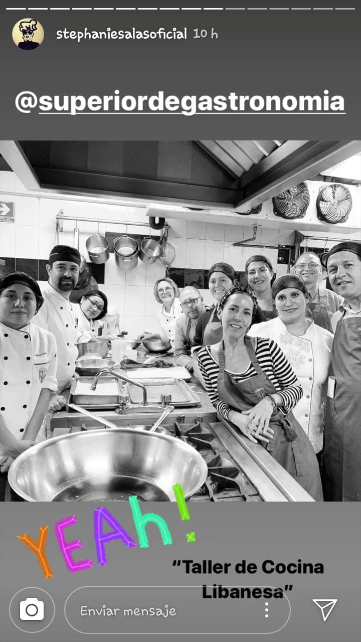 Tal parece que el gusto por la gastronomía no solamente está presente en Stephanie, sino también en su hija mayor: Michelle Salas.