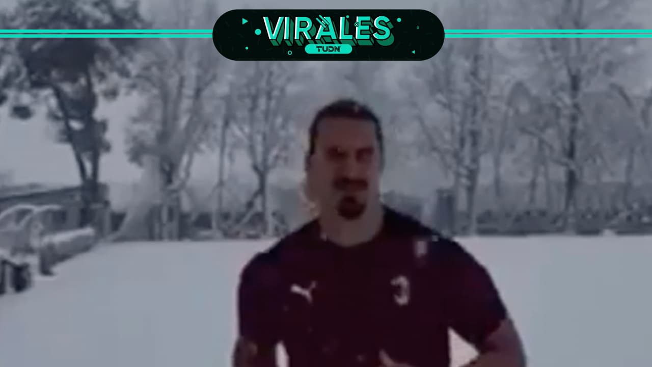 Ni el frío y la nieve pueden detener a Zlatan Ibrahimovic